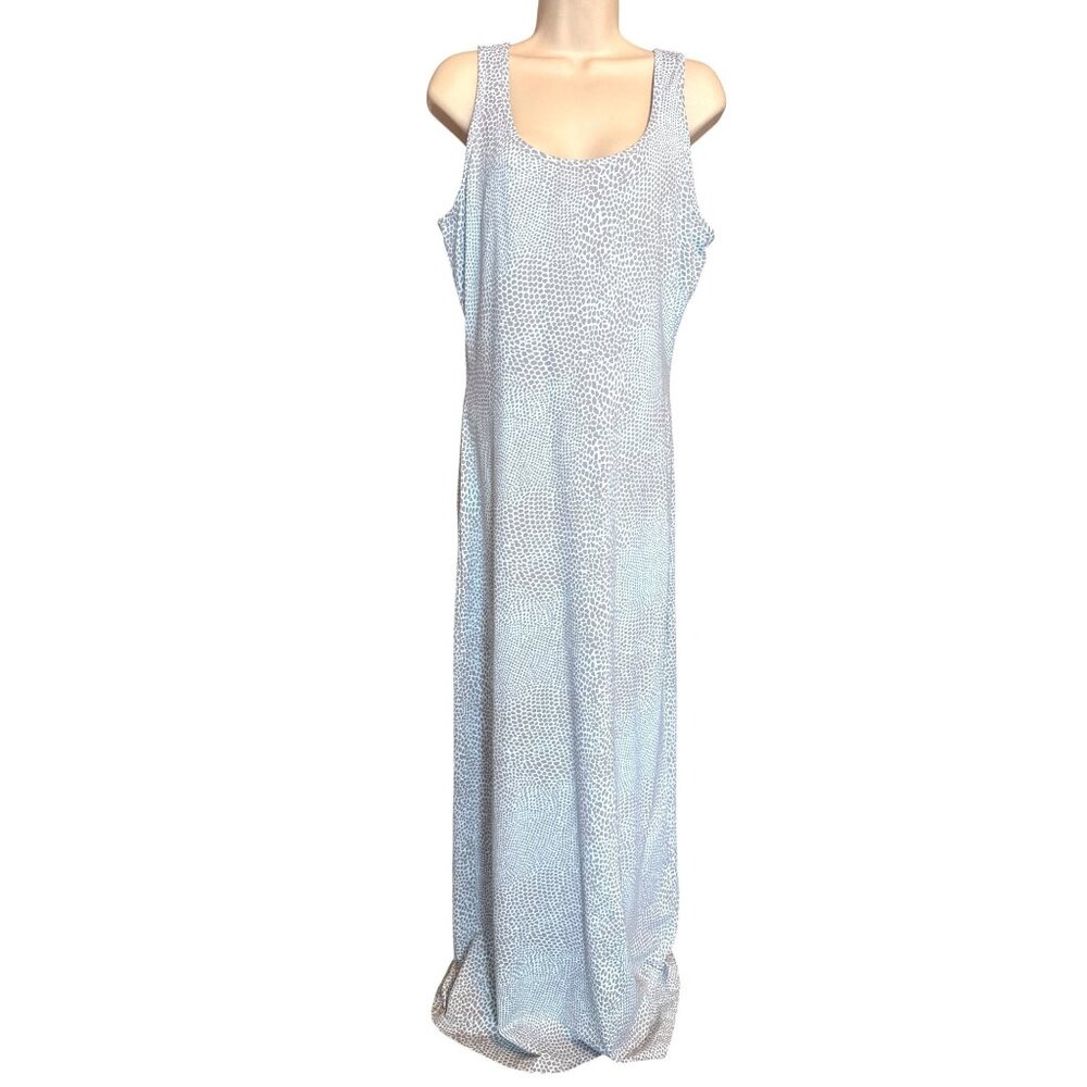 J Mclaughlin Womens Sz M Catalina Cloth Animal Print Maxi Tank Dress Resort
